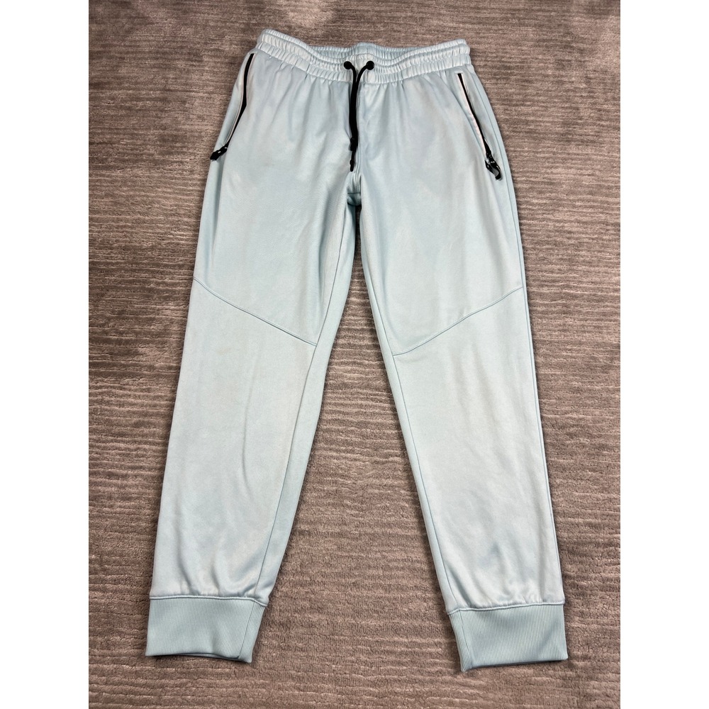 Russell Athletic Joggers Mens L Light Blue Sweatpants Zipper Pockets RMP2142